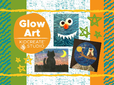 Kidcreate Studio - Ashburn. Glow Art Weekly Class (18 Months-6 Years)