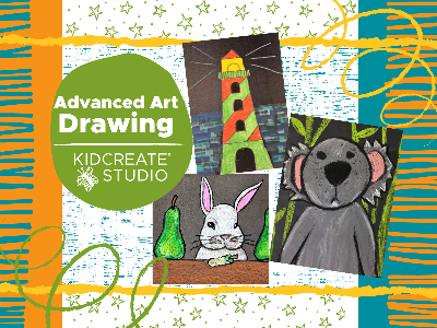 Kidcreate Studio - Dana Point. Advanced Elementary Art: Drawing Weekly Class (9-12 Years)