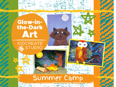 Kidcreate Studio - Johns Creek. Glow-in-the-Dark Art- Summer Camp (4-10Y)