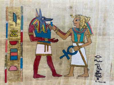 Metallic Watercolor - Ancient Egyptian Art